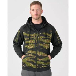 NWT Helikon-Tex Rogue Tactical Hoodie Fullzip Mens US Large Black Camo $125 [jb]